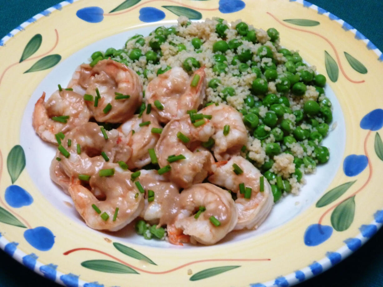 Shrimp in a tangy mustard sauce is a quick summer dish.