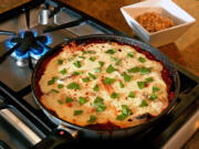 Cutting eggplant into smaller cubes allows a quicker cooking time to Eggplant Parmesan.