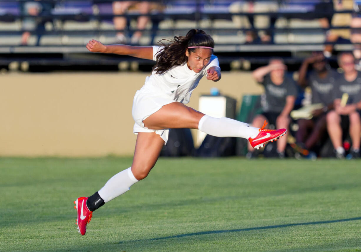 Eryn Brown, of Camas, delivered three goals and two assists to help the Portland State University women's soccer team beat New Mexico State 7-0 Sept. 1, in the UNLV Tournament.