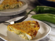 Photos by Glenn Koenig/Los Angeles Times
Green chile is a reminder of life's simple pleasures. Here, Green Chile, Corn and Zucchini Frittata.