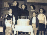 This is the Chang family in Taipei, Taiwan, in 1953. Reporter Cindy Chang's father, Bei-dwo, is second from left.