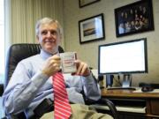 Larry Paulson sits in his office at the Port of Vancouver in April 2012, shortly before his retirement.