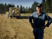 Vinton Erickson during a harvest day in August 2007.