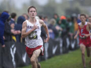 It was a wet, muddy course on Saturday at Portland Meadows, but as Camas' Riley Hine put it: &quot;State is in November, and this is about as November as it gets in September.&quot;