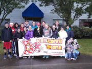 Camas teens Ka'iulani Warren (center, red hat) and friend Luke Bruno (far left, black hat) organized a team for the recent Step Out: Walk to Stop Diabetes on Sept. 28.