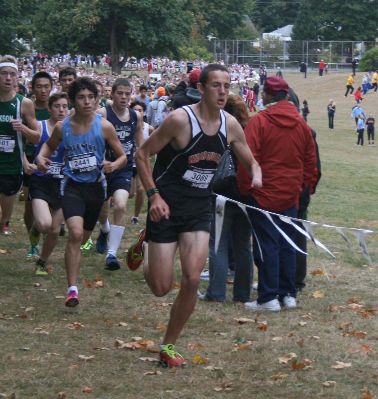 Washougal junior Thomas Normandeau finished in first place in a field of more than 500 runners in the junior varsity race at the Adidas Classic Saturday.