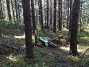 A Kalama man died in a dirt bike crash on Larch Mountain Friday afternoon.