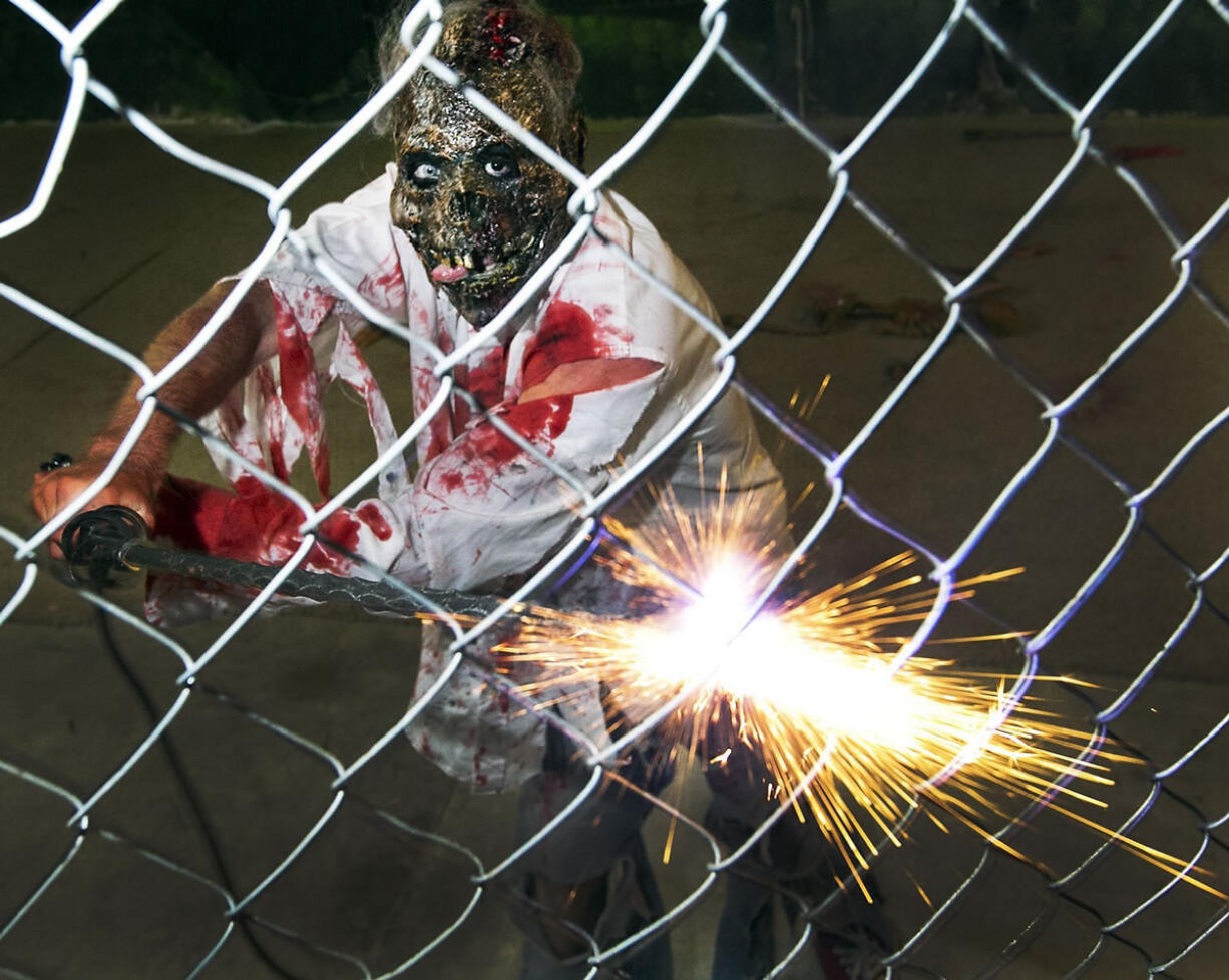 Timothy McAda will scare the daylights out of you in the Night Terrors haunted house in north Austin, Texas.