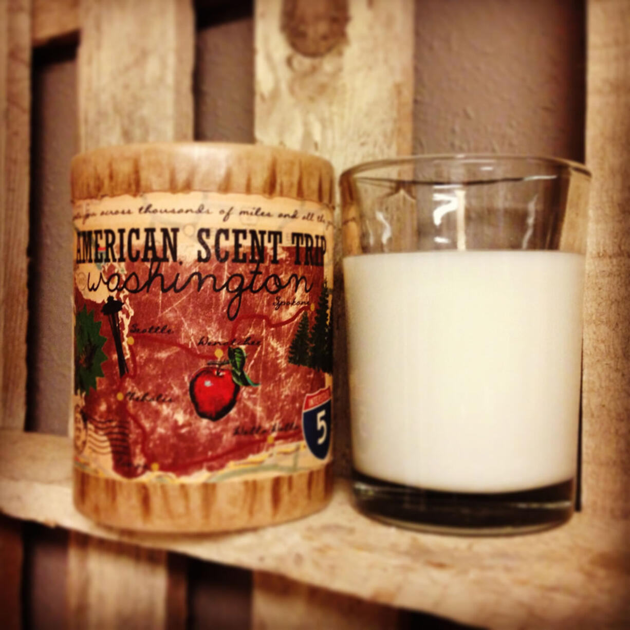 Vance Family Soy Candles makes organic candles, including a series with the scents of various states.