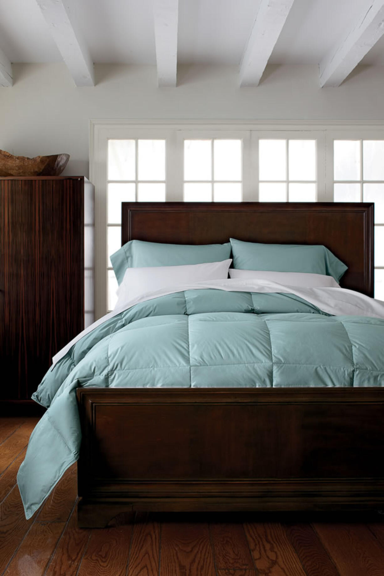 Hungarian goose down is used for the Company Store's Legends comforters, which have a 400-thread count and range in price from $269 to $439.