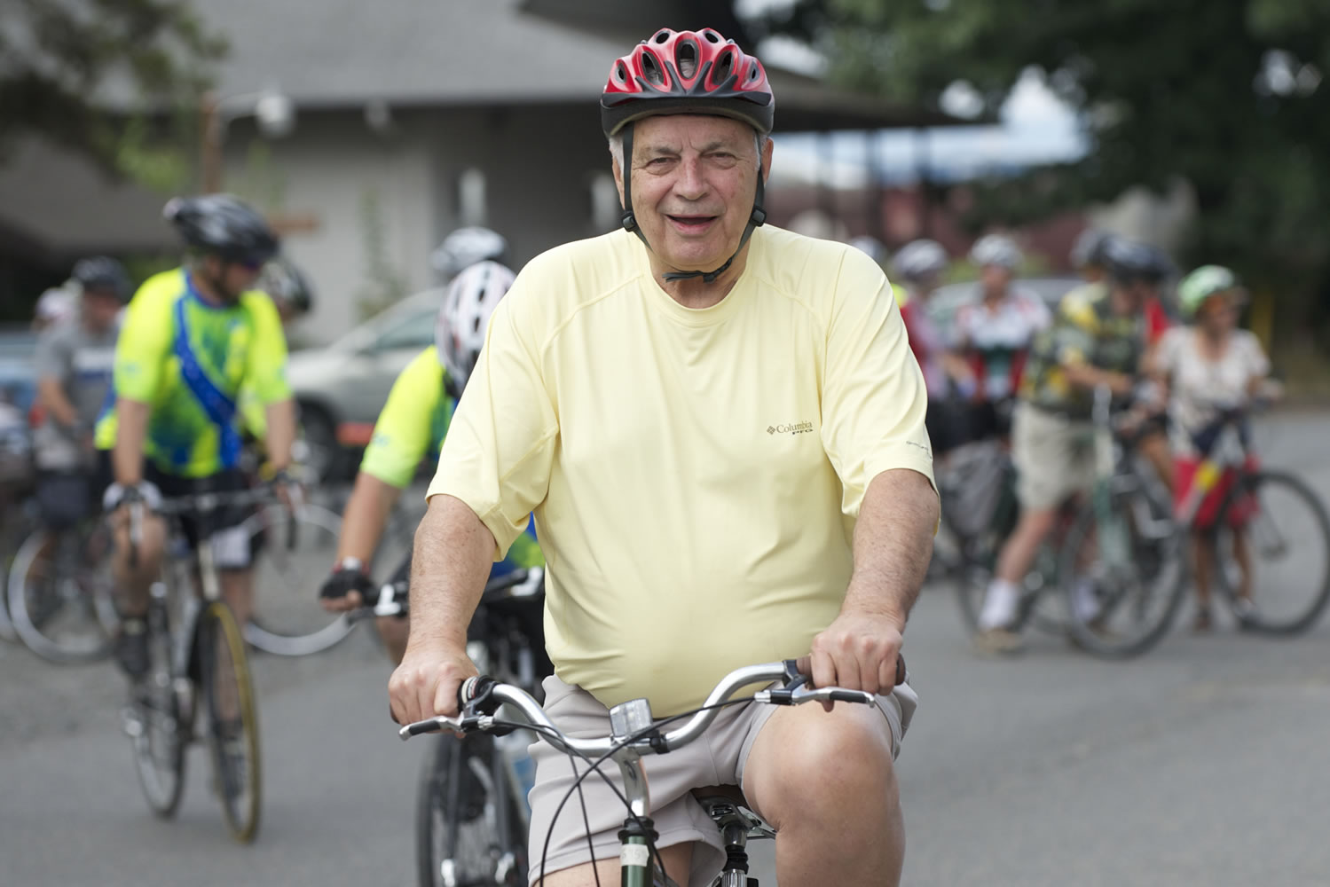 Vancouver City Councilmember Bill Turlay  joins the bike tour from St.