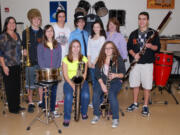 WHS band and choir students accepted into the annual National Association for Music Educator's All-Northwest/All-State honor groups include, back row, from left: WHS band teacher Kelly Ritter, Riley Miller, Austin Smith-Brown, Bret Wade, Zoe West, WHS vocal music teacher Jen Mahorney and Nick Stevens.