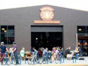 Photos by Dana Juhasz/Chicago Tribune
Park your bike outside the tasting room at Hair of the Dog Brewing Co. in Portland.