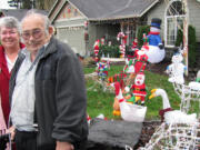 Joan and Ray Hamilton have enjoyed decorating their home and yard in Washougal for the holidays for four years. &quot;It started primarily for the grandkids, and it got bigger and bigger and bigger,&quot; he said. &quot;[This year] we started the week before Thanksgiving, and we're still not done,&quot; he said Dec. 12.