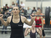 Katie Ziegler competes in the weight lifting event in the 2015 CrossFit Fort Vancouver Invitational. The event will be returning to the Clark County Event Center in Ridgefield in January 2016.