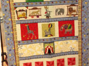 Hudson's Bay: This circus-themed quilt is one of two that will be raffled off by the Clark County Quilters club, with proceeds supporting the Vancouver Police Department's K-9 unit.