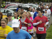 Sarah and James Drew, who are originally from the East Coast and now live in Portland, take part in a training run for the Vancouver Marathon.