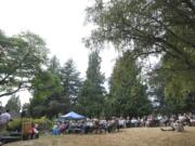 Some 300 people came to the celebration of Florence B. Wager's life on Sunday at the Jane Weber Evergreen Arboretum in east Vancouver. Wager, an advocate for parks, trails, greenspaces and the Vancouver Symphony, died Aug.