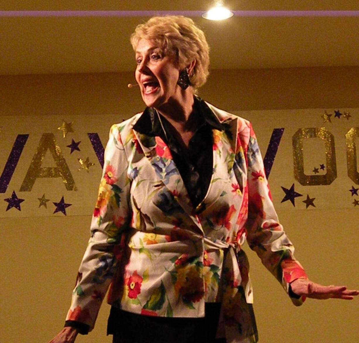 Barberton: Harriet Walker of VA VA VOOM sings during the group's May performances at the Barberton Grange.