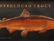 Some of the copper foil fish work done by David Gerton of Camas.