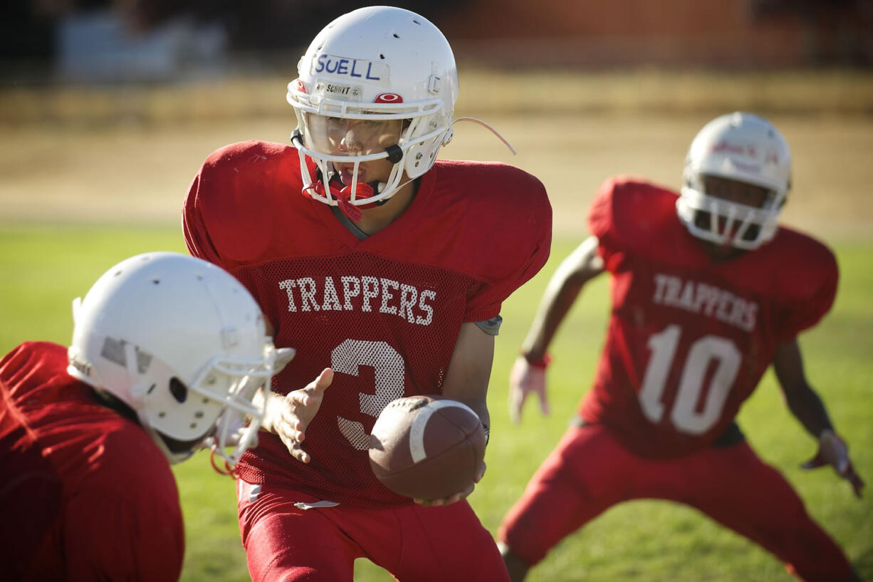 Fort Vancouver's Jordan Suell was told as a freshman to prepare to be the Trappers varsity starting quarterback.