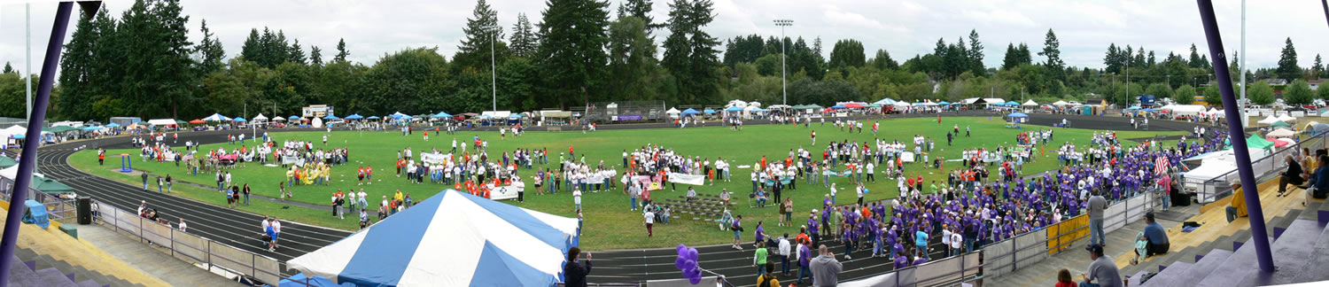 Relay for Life of Vancouver
Relay for Life of Vancouver participants walk around the track at Columbia River High School in this previous event. This year, the event celebrates its 25th anniversary.