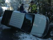 A rollover crash in the 3400 block of Northwest 199th Street closed the street for about an hour Wednesday afternoon.