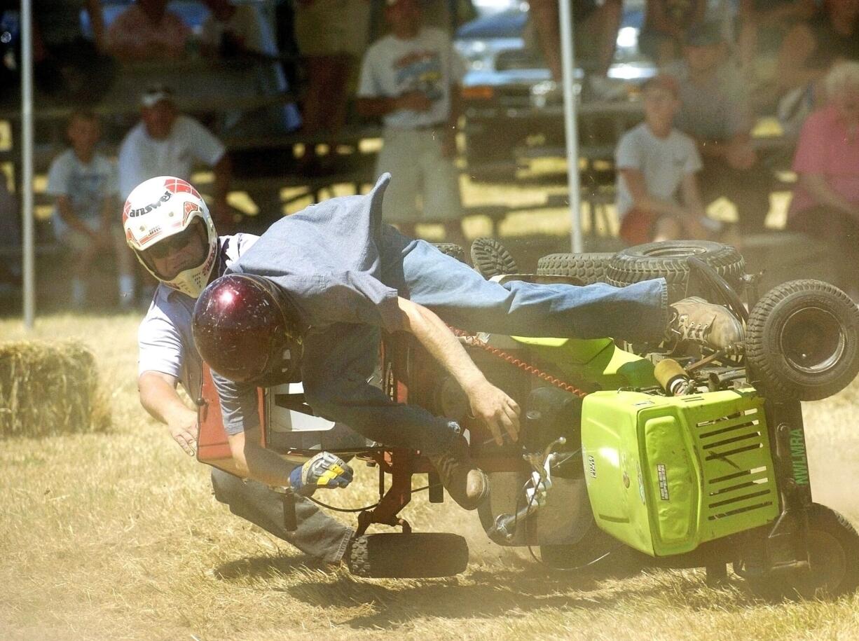 Lawn mower races are just part of the activities offered at La Center's Our Days Festival.