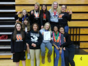 The Washougal girls wrestling team captured the Clark County team championship for the second year in a row Saturday, at Skyview High School.