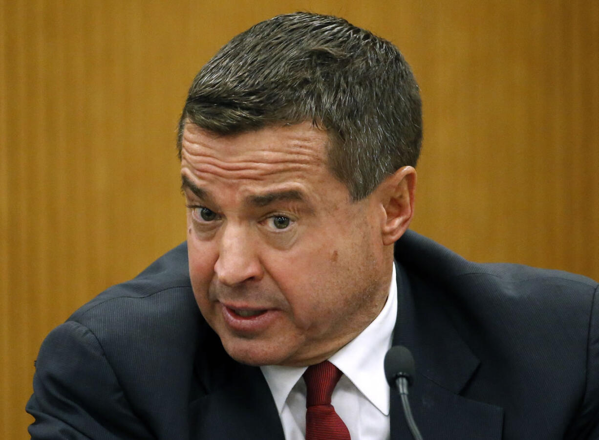 State Superior Court Judge David Wecht speaks during a Pennsylvania Supreme Court debate at the Widener University Commonwealth Law School in Harrisburg, Pa. Wecht, a Democrat who won a seat on the Supreme Court, said he believes being transparent and recusing himself from certain cases to avoid even an appearance of a conflict of interest demonstrates independence and builds trust with the public.