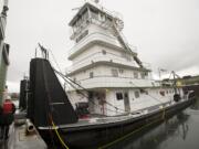 Tidewater Barge Lines, the largest inland marine transportation company west of the Mississippi River, has a fleet of 16 tugboats, including Chief, above, and 172 barges.