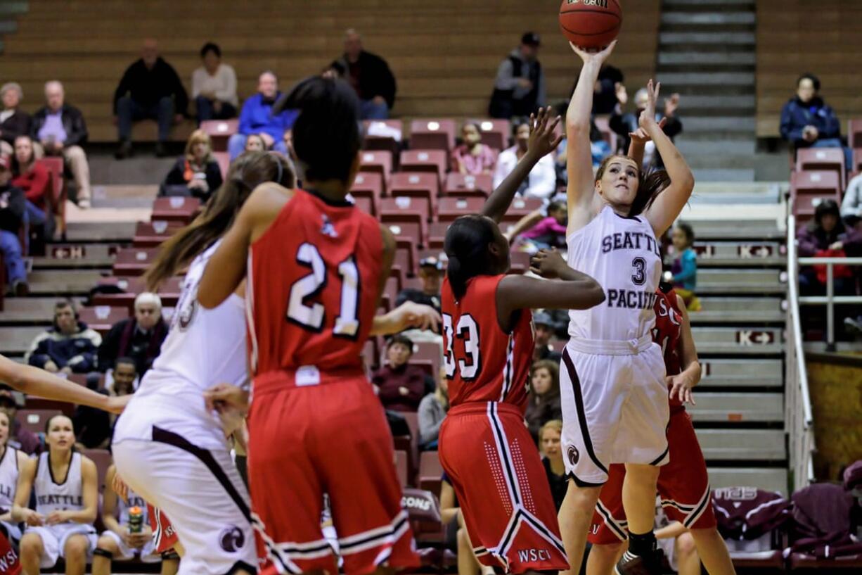 As a freshman, Skyview High School graduate Brooke Bowen (3) is leading Seattle Pacific reserves in minutes played.