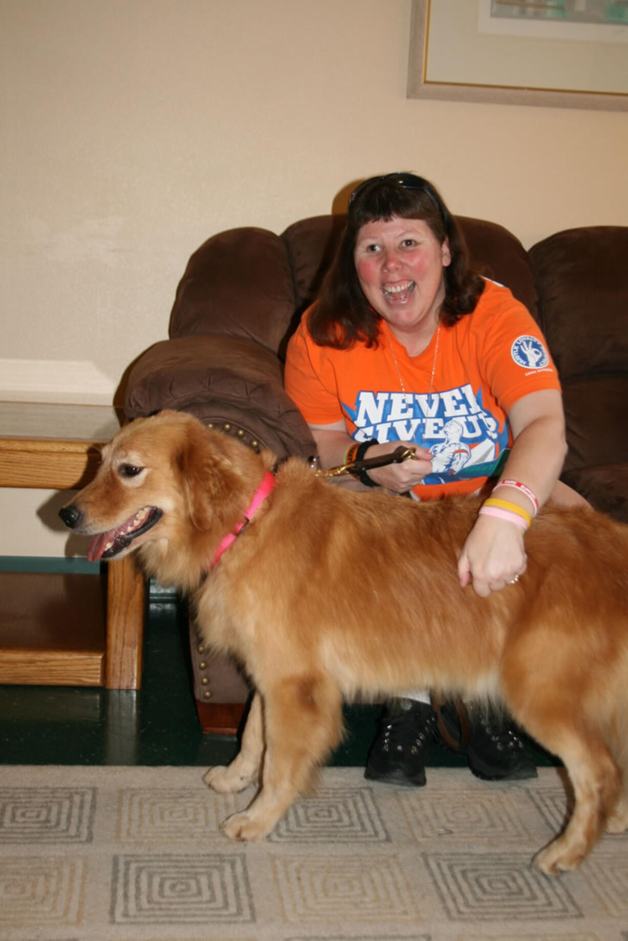 Cascade Park: Jennifer Baker and Peggy, her new guide dog, are at home in Vancouver after training together for two weeks at Guide Dogs of the Desert.