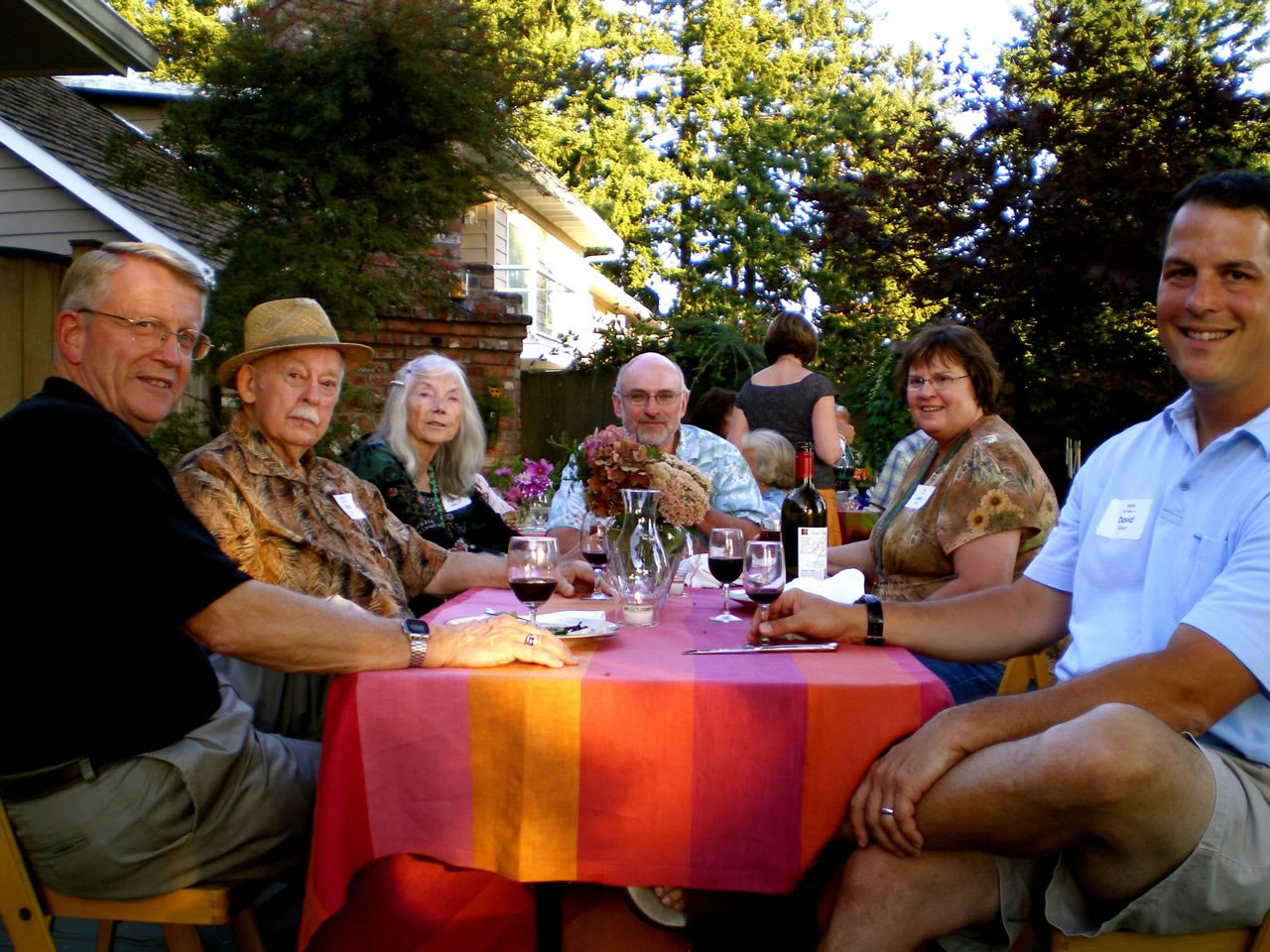 Walter Neth, second from left, helped his family expand Columbia Machine.