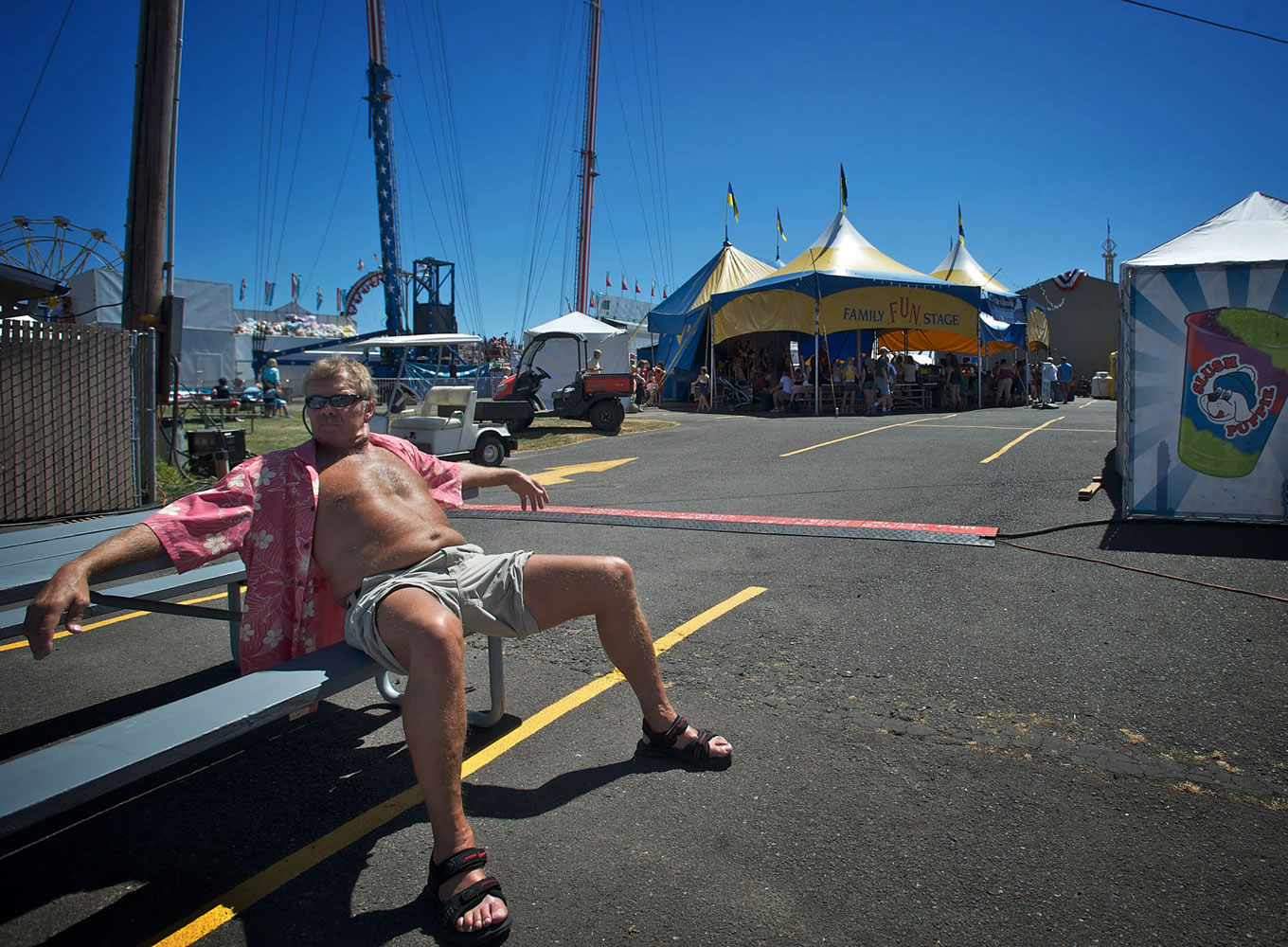 Vancouver native Dennis Kostman dressed for the weather in 2012.