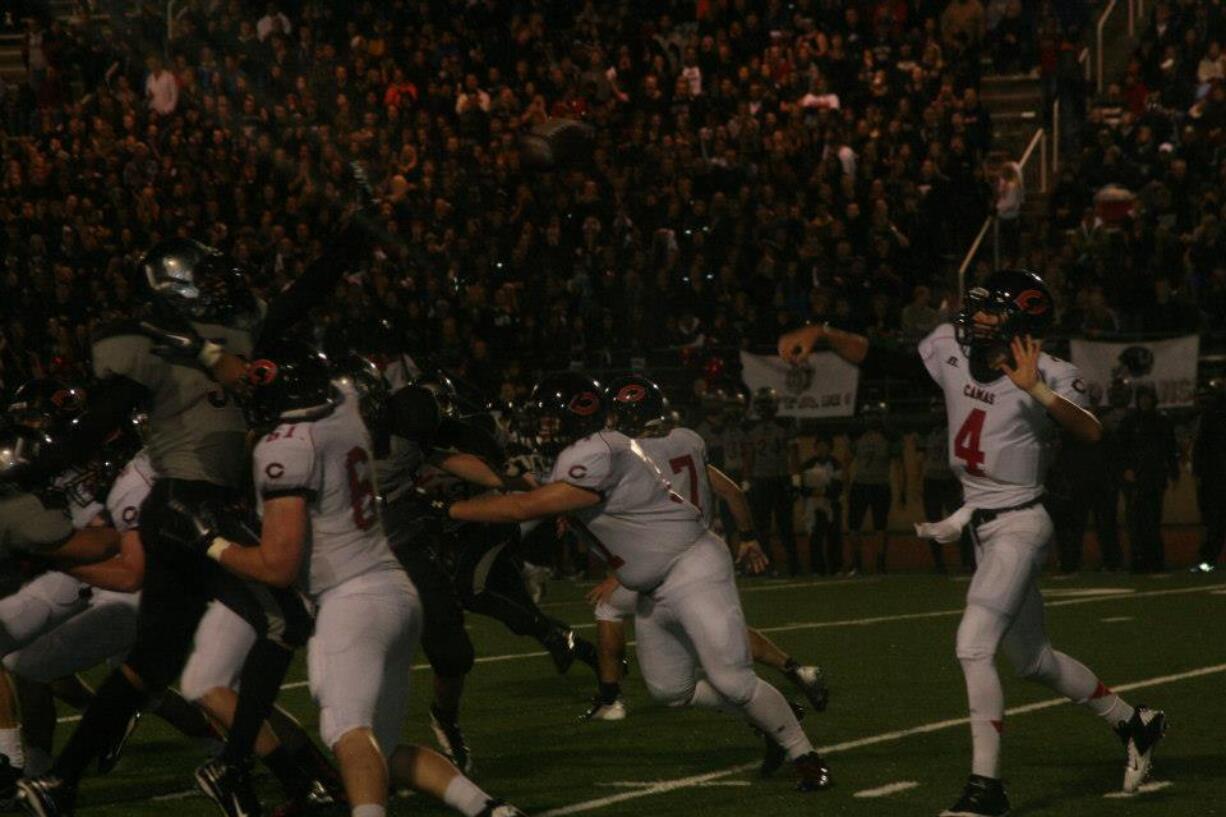 Reilly Hennessey threw touchdown passes to John Norcross, Zach Eagle, Connor Maloney and Jack Beall Friday, at McKenzie Stadium.