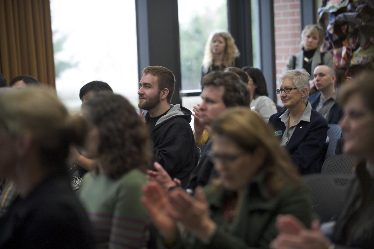 A kickoff event for #nextchapter, an initiative spearheaded by the creative media and digital culture program at Washington State University Vancouver, drew dozens of participants to Vancouver City Hall on Wednesday.