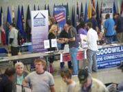 Representatives from more than 30 agencies and organizations were on hand to discuss their services for veterans during Wednesday's stand-down at the Armed Forces Reserve Center in Orchards.