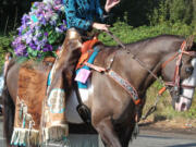 Brush Prairie: Queen Katie Surritt from the Clark County Fair Court rode in the Brush Prairie Spirit Parade on Sept. 15.