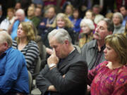 Clark County Commissioner Marc Boldt was emotional as members of the public thanked him for his service during an open house on Wednesday.