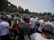 The Camas football team gets in one final practice Thursday in preparation for its 4A Greater St.