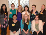 Camas: Winners of a recent round of Soroptimist awards include, top from from left, Henna Ahsan, Emily Hull, Brianna Scott, Tess Nakaishi, McKenna Smith and Teresa Starr; and bottom row, from left, Chantear Song, Mariesa Smith and Diana Romanczuk.