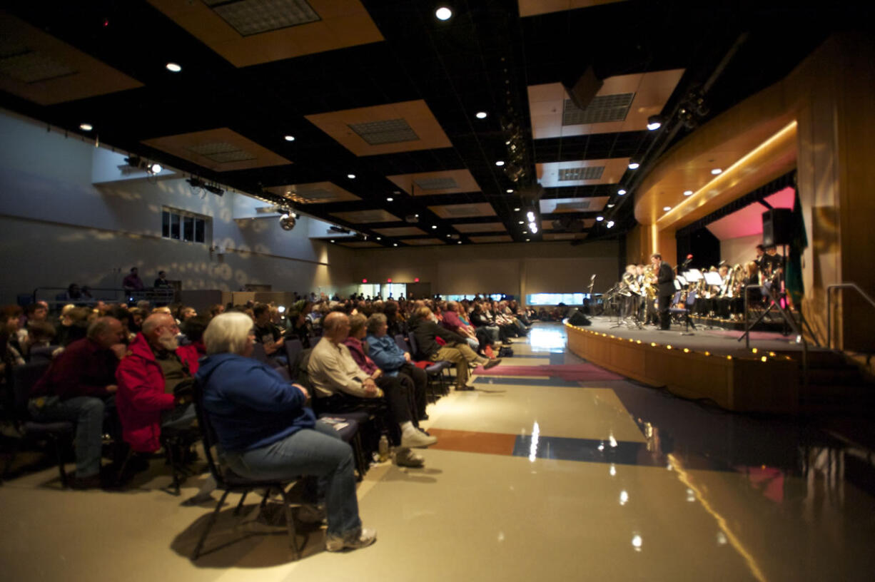 The Union High School jazz band performs Saturday during the three-day Clark College Jazz Festival.