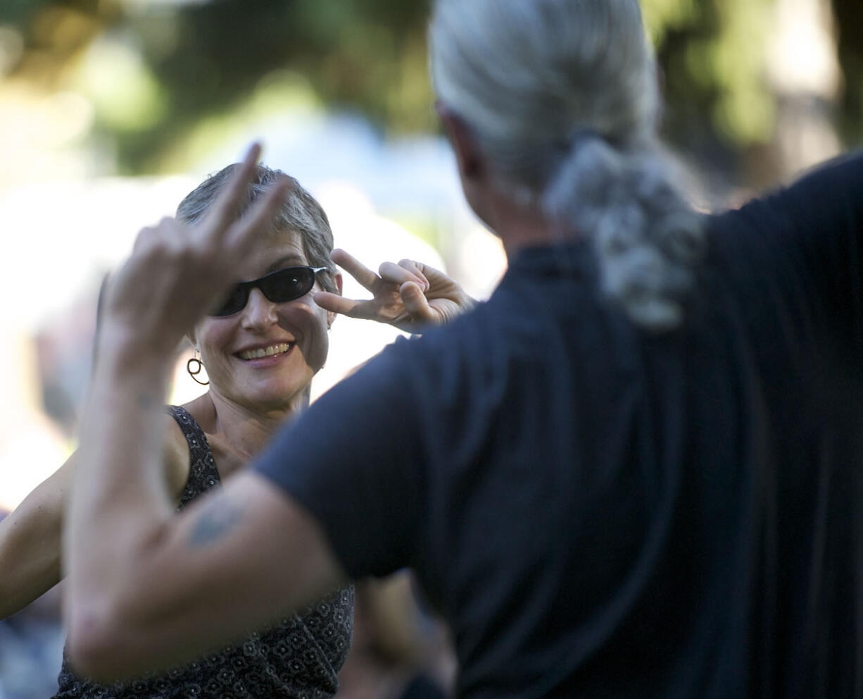 Christine McSpadden of Portland dances with Ed Kearney of Vancouver to the sounds of The Beatles tribute band Abbey Road Live!