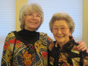 Photos courtesy of Frances &quot;Chickie&quot; Ishihara White
Old friends Nancy Guenther, 76, left, and Frances &quot;Chickie&quot; White, 86, were reunited last summer after The Columbian published a story about Chickie starting her singing career in an internment camp during World War II.