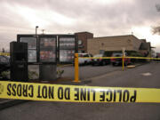 The scene of a stabbing at Starbucks in Cascade Park on Monday evening, March 11, 2013.