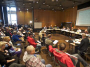 A large turn out at the C-Tran meeting on Tuesday October 8, 2013.