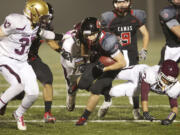 Camas' Nate Beasley scored the first touchdown in the Papermakers' matter-of-fact win in a state preliminary round playoff game.