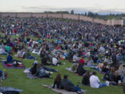 Rock fans pack the Sleep Country Amphitheater on the first day of summer for Bad Company and Lynyrd Skynyrd in Ridgefield on Friday.