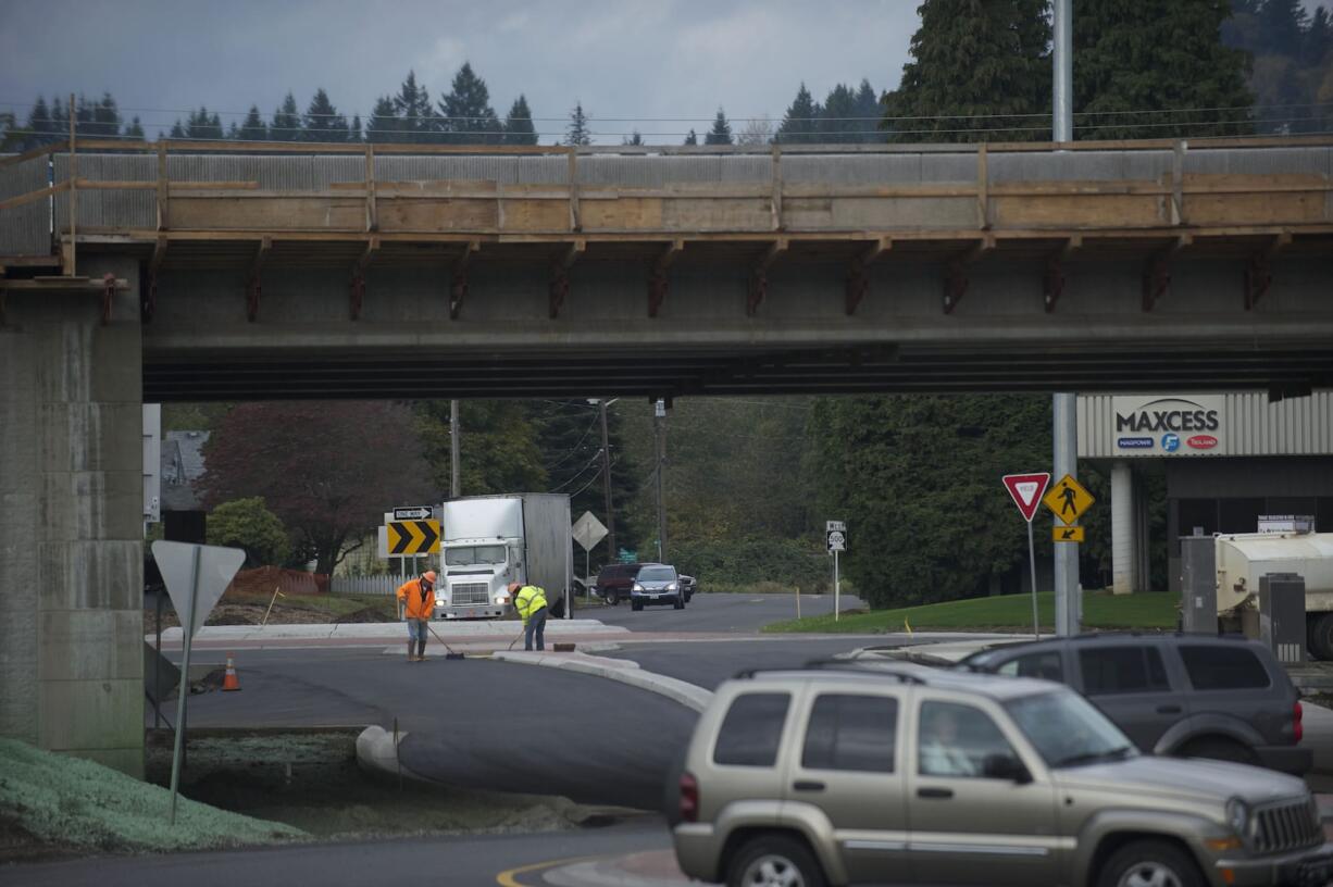 Even as a new, elevated section of state Highway 14 opened to traffic this week, work continues on the $50 million expansion effort.